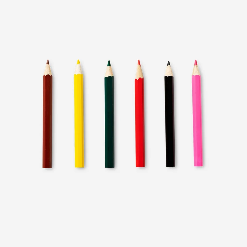 DIY Christmas cards with coloured pencils