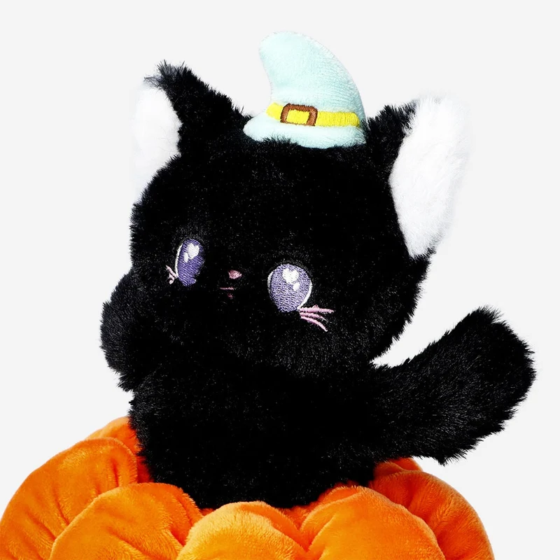 Plush toy - Black cat in pumpkin