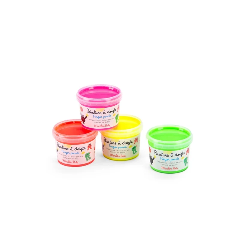 Pintura de dedos fluorescente Schmouks · Moulin Roty