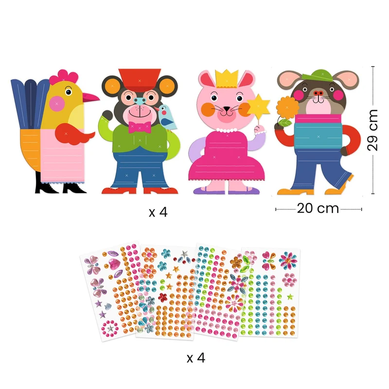 Crear con pegatinas Resplandecientes · DJECO