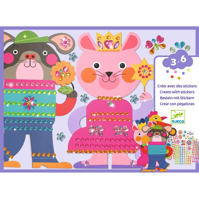 Crear con pegatinas Resplandecientes · DJECO