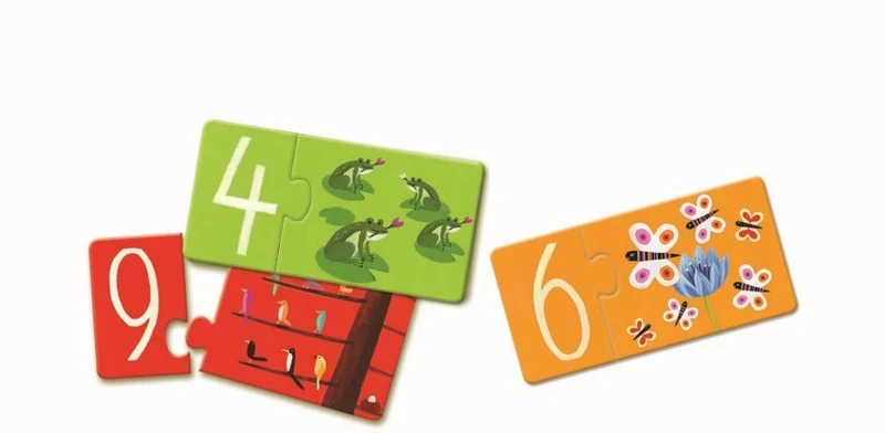 Puzzle dúo Números · Djeco