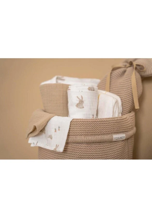 Pack 2 Muselina Algodón Orgánico Baby Bunny 70x70 · Little Dutch