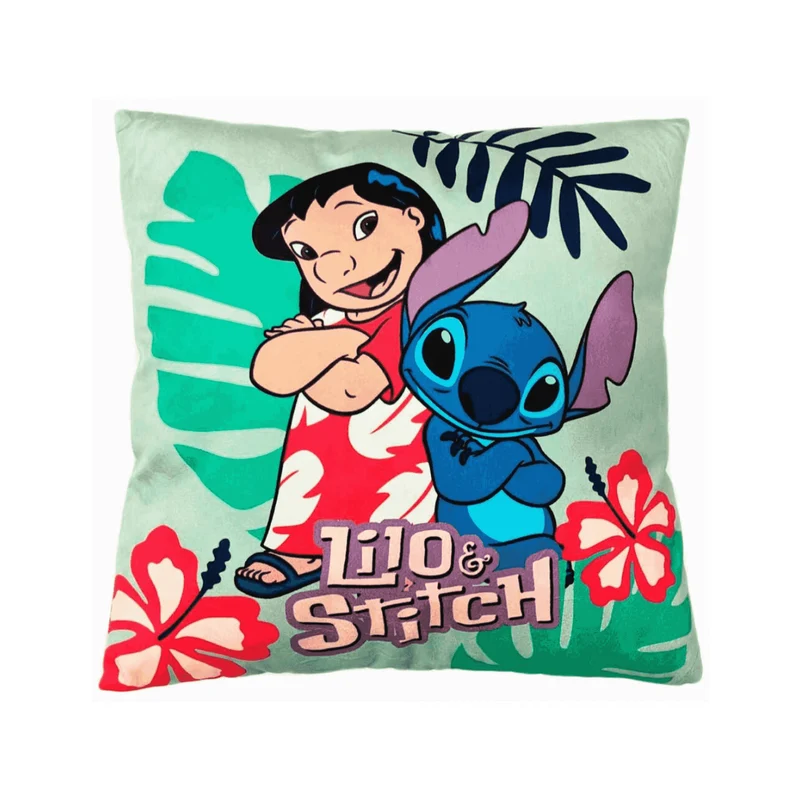 Cojín Lilo & Stitch 40x40 cm - Tacto Suave y Estilo Disney