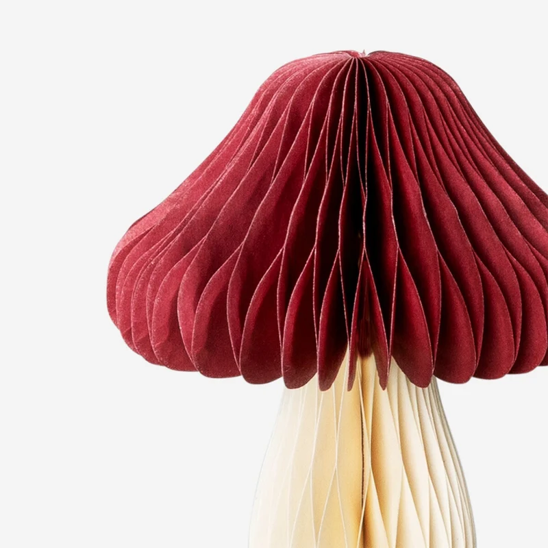 Paper mushroom table decorations - 2 pcs