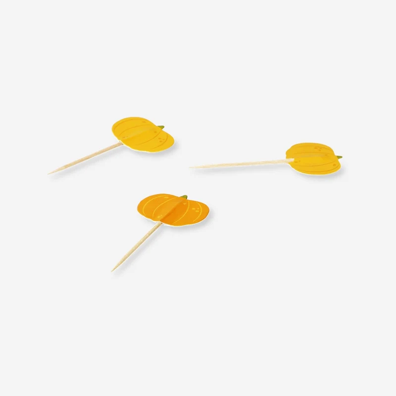 Pumpkin food picks - 8 pcs