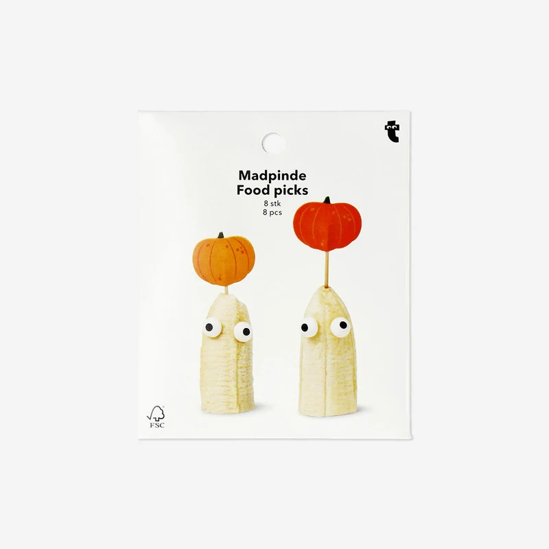 Pumpkin food picks - 8 pcs