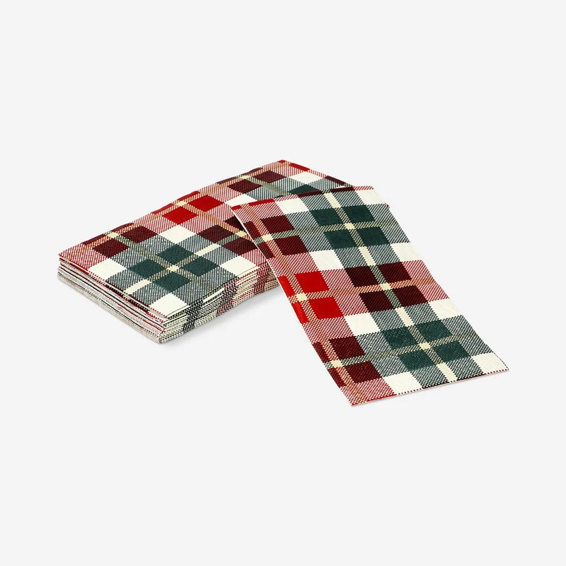 Napkins in plaid - 16 pcs