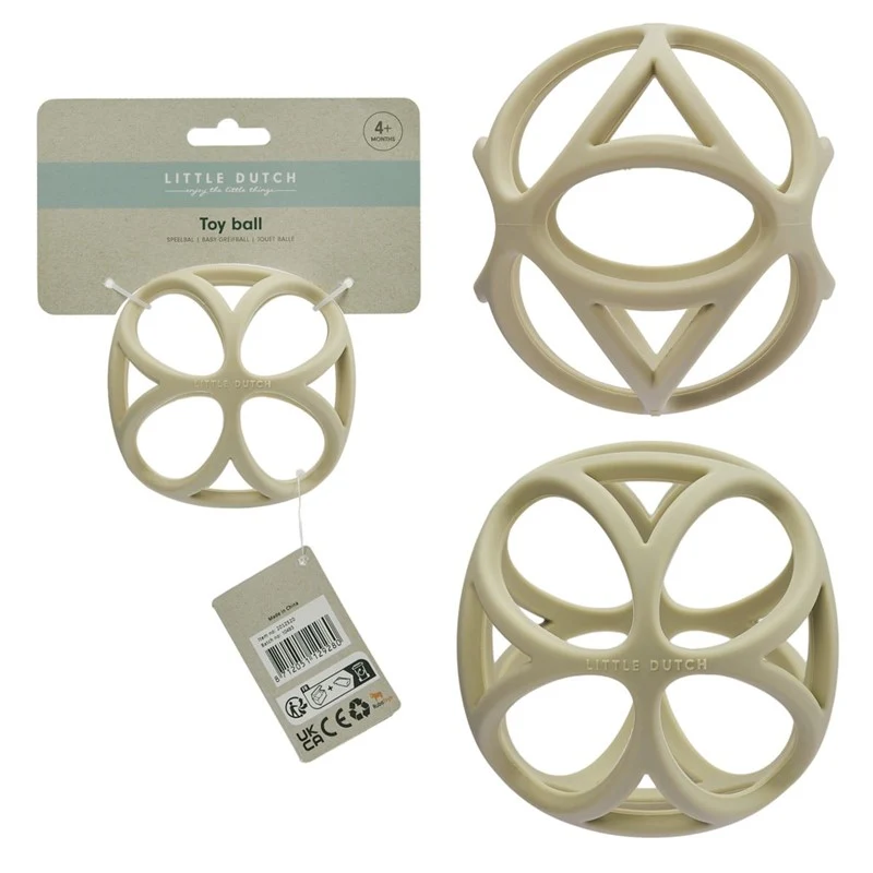Pelota sensorial silicona arena · Little Dutch