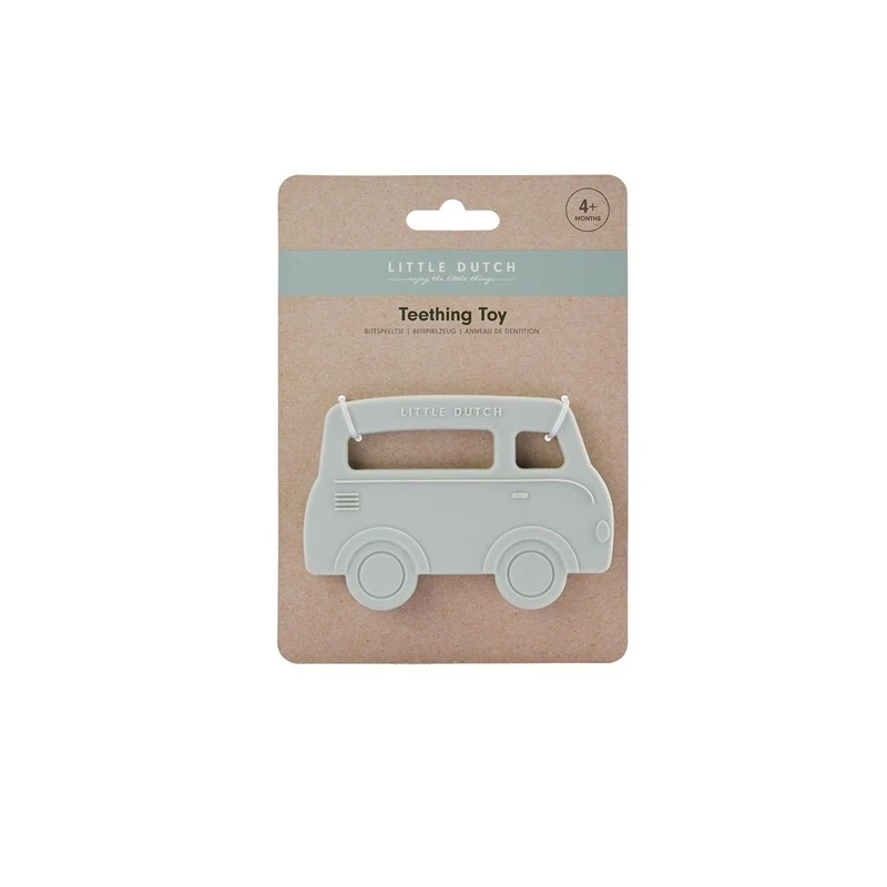 Mordedor silicona bus verde · Little Dutch