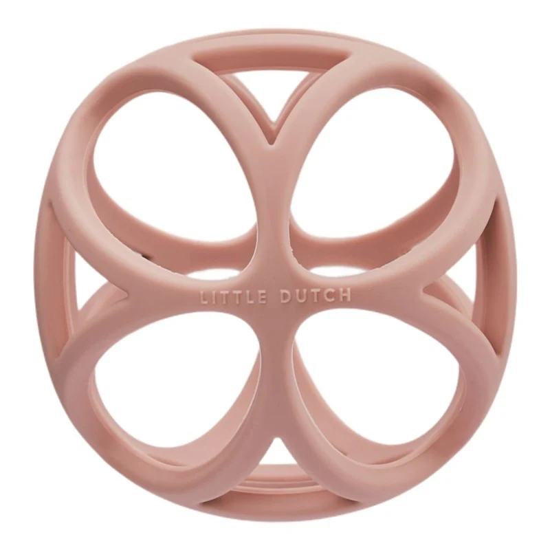 Pelota sensorial silicona rosa · Little Dutch