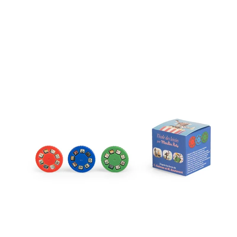 Caja 3 discos para linterna proyector · Perro Apestoso