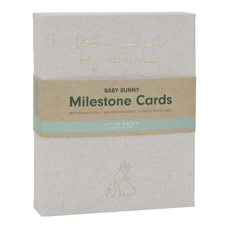 Tarjetas Milestone Baby Bunny · Little Dutch