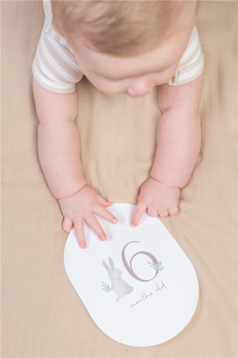 Tarjetas Milestone Baby Bunny · Little Dutch