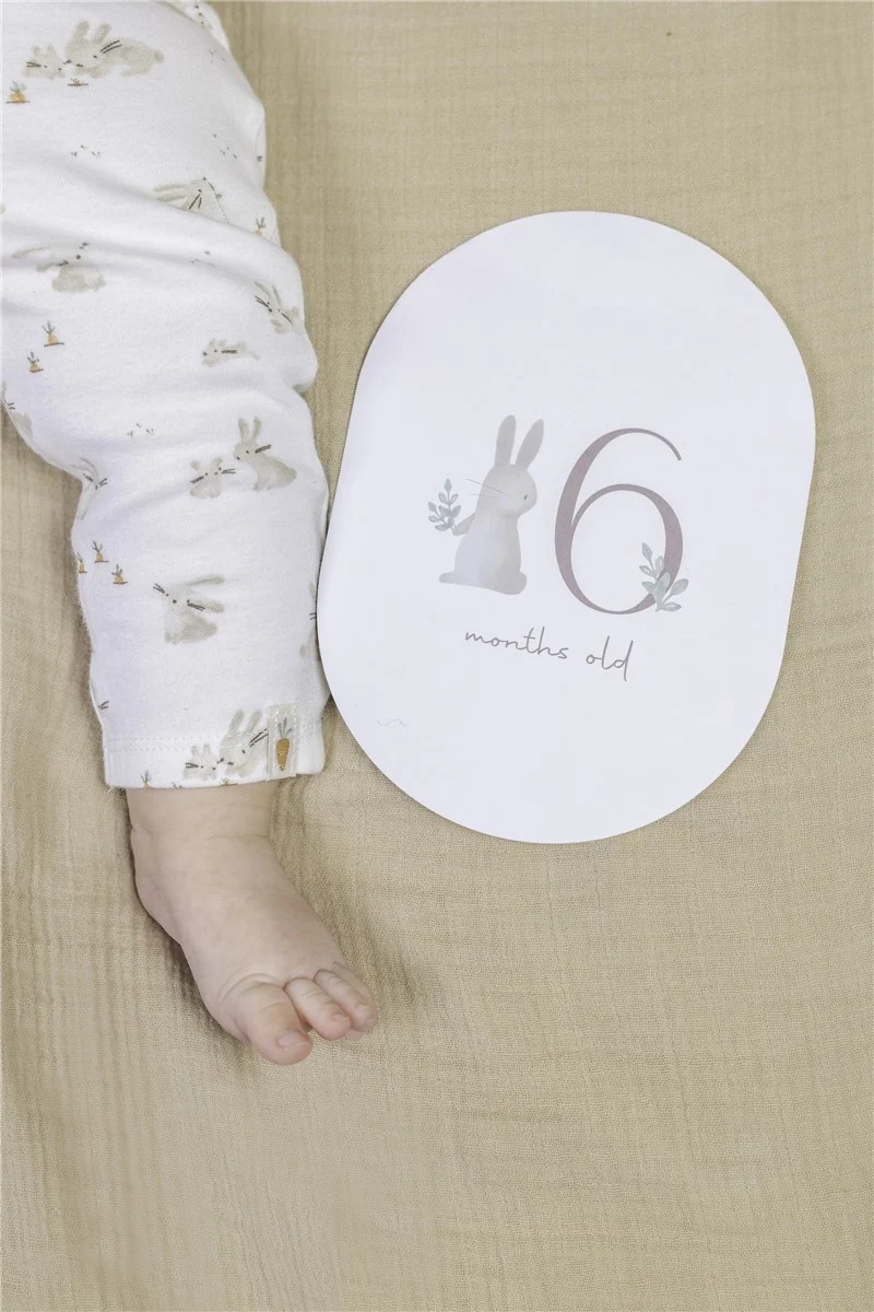 Tarjetas Milestone Baby Bunny · Little Dutch