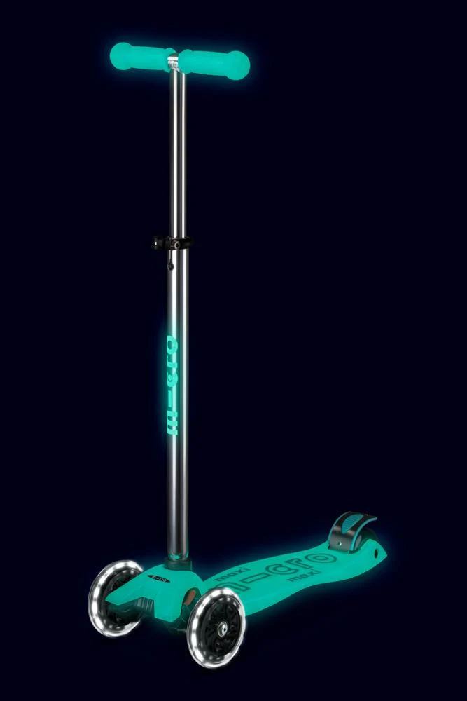 Patinete Maxi Deluxe Glow LED · Turquesa