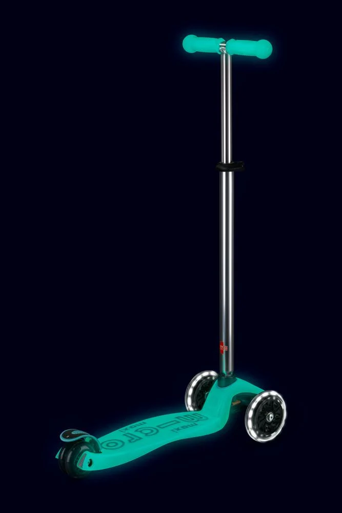 Patinete Maxi Deluxe Glow LED · Turquesa