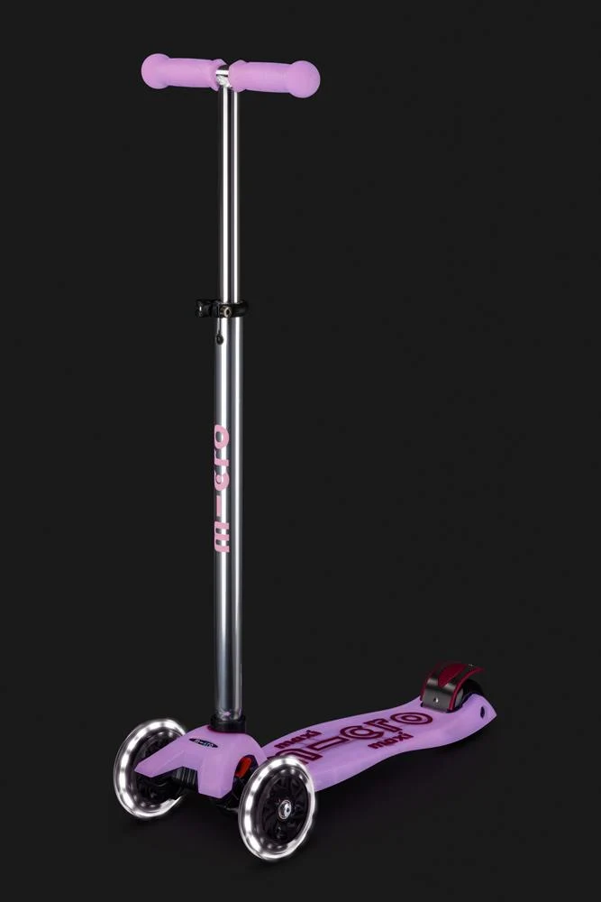 Patinete Maxi Deluxe Glow LED · Lila