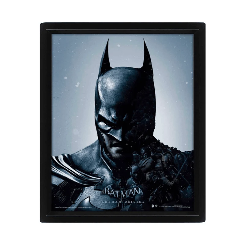 Batman Arkham Origins Poster 3D Batman o Joker