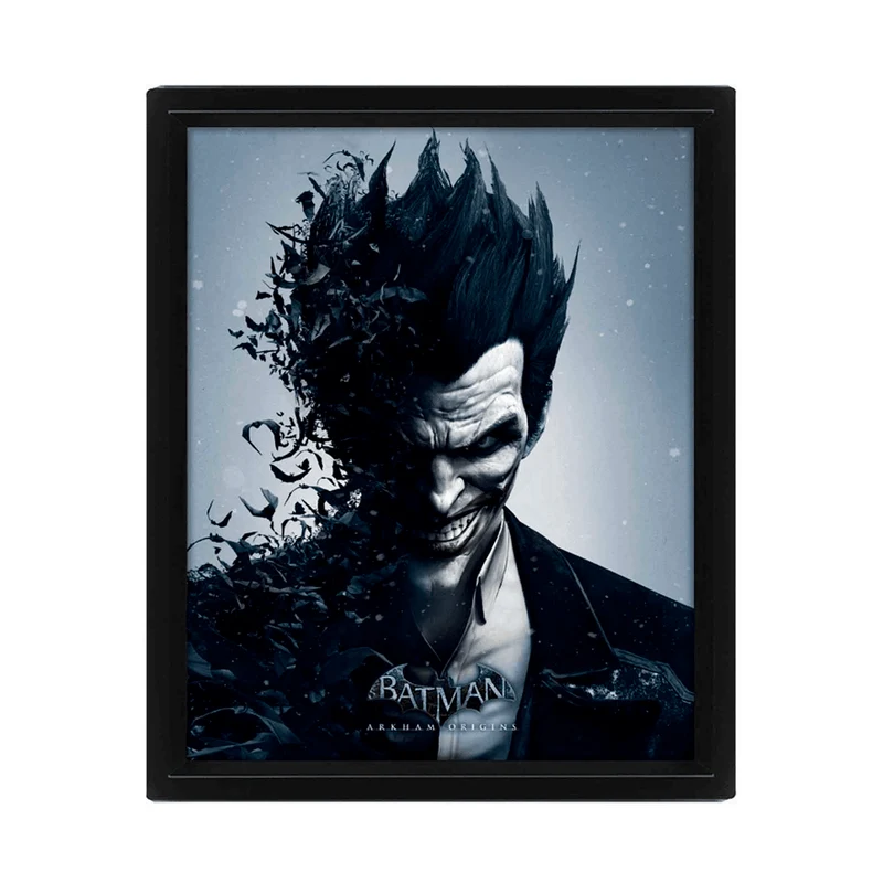 Batman Arkham Origins Poster 3D Batman o Joker