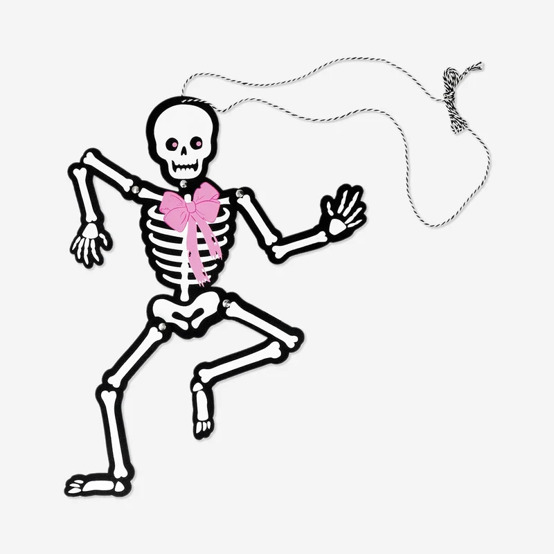 Decorative felt skeleton - 50 cm