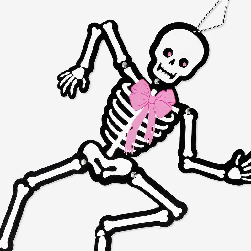 Decorative felt skeleton - 50 cm