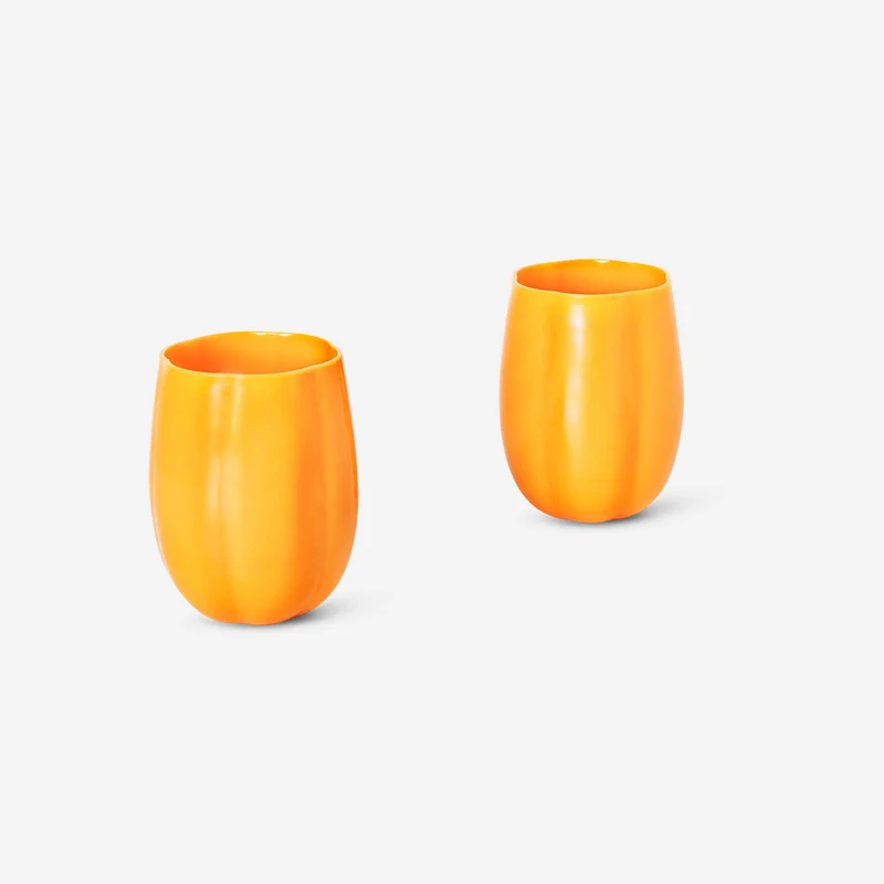 Reusable pumpkin cups - 2 pcs