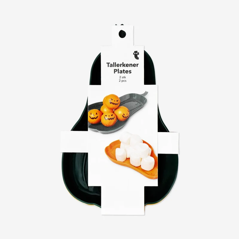 Autumn pumpkin plates - 2 pcs