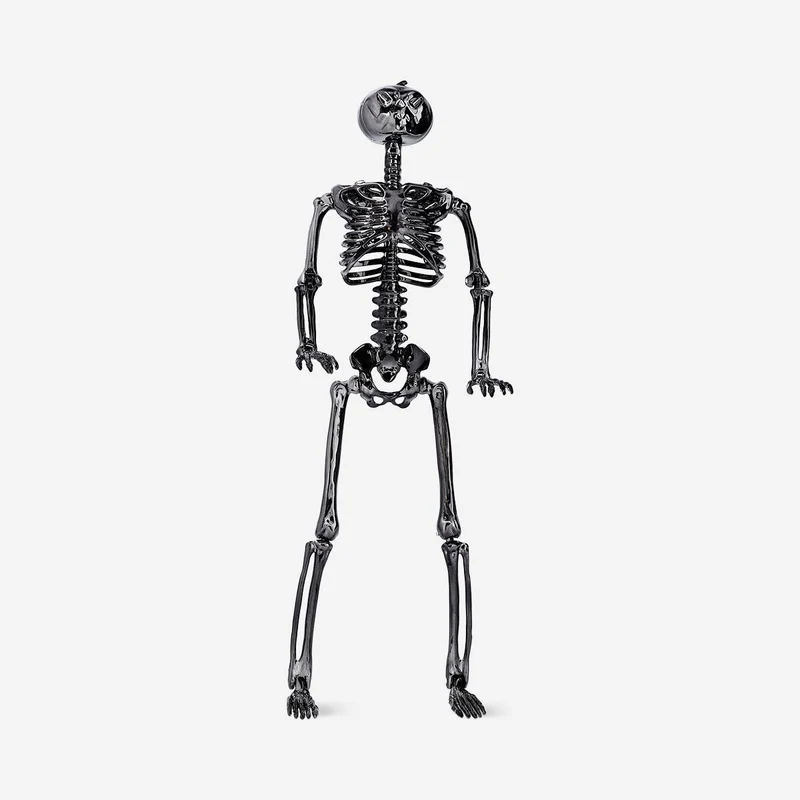 Decorative oilslick skeleton