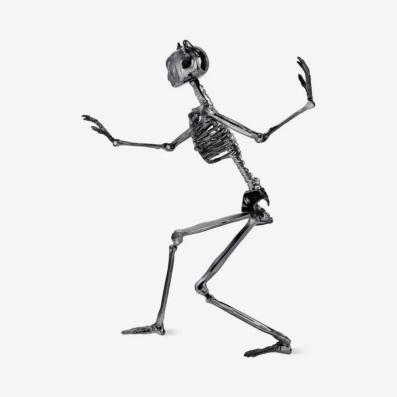 Decorative oilslick skeleton
