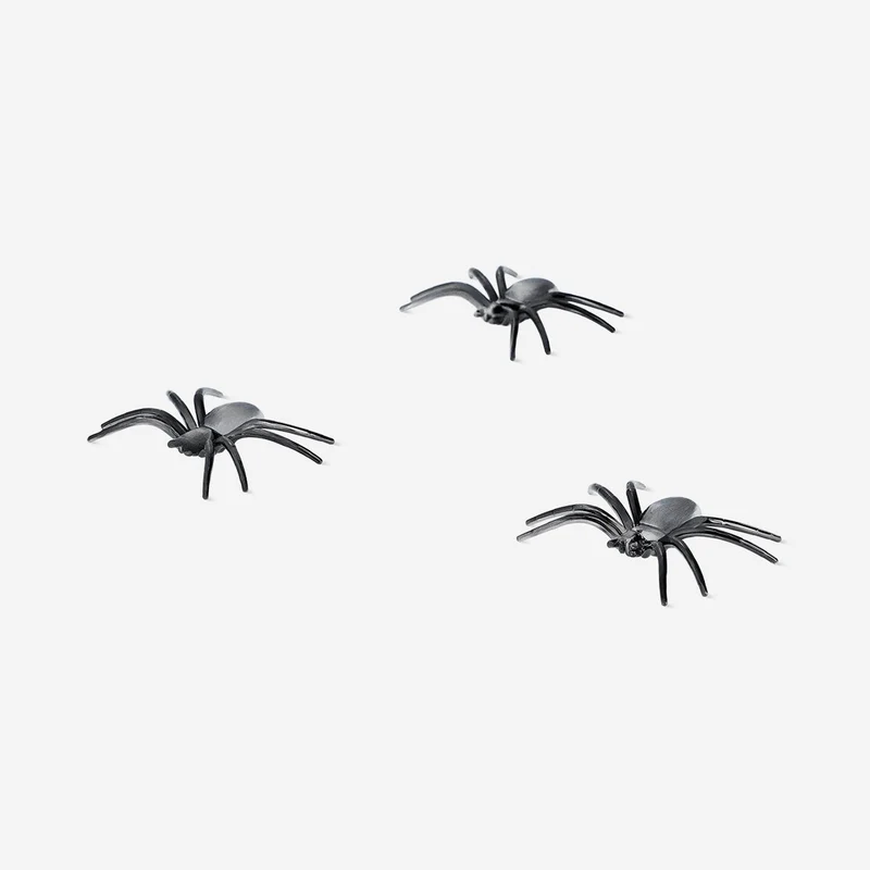 Decorative oilslick spiders - 6 pcs