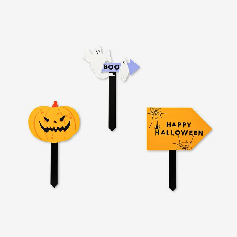 Halloween scavenger hunt signs - 3 pcs