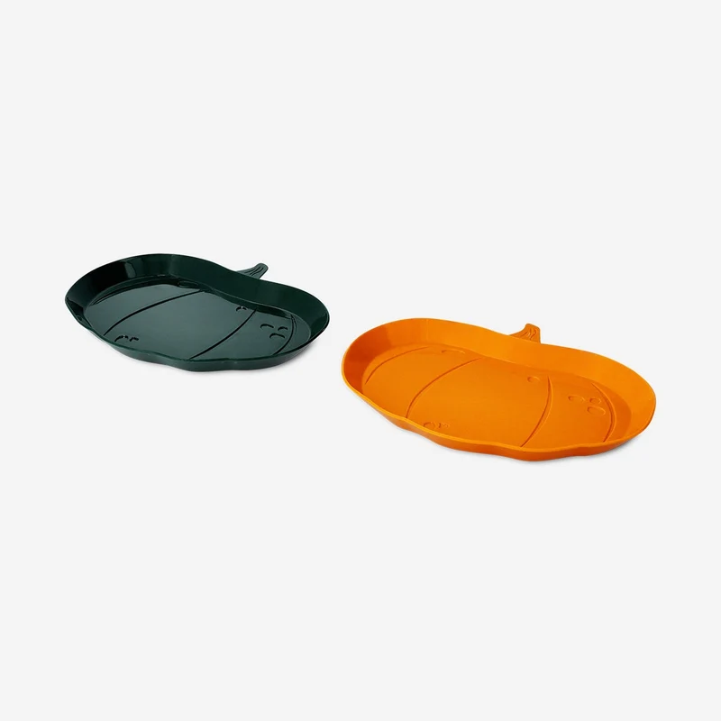 Reusable pumpkin plates - 2 pcs