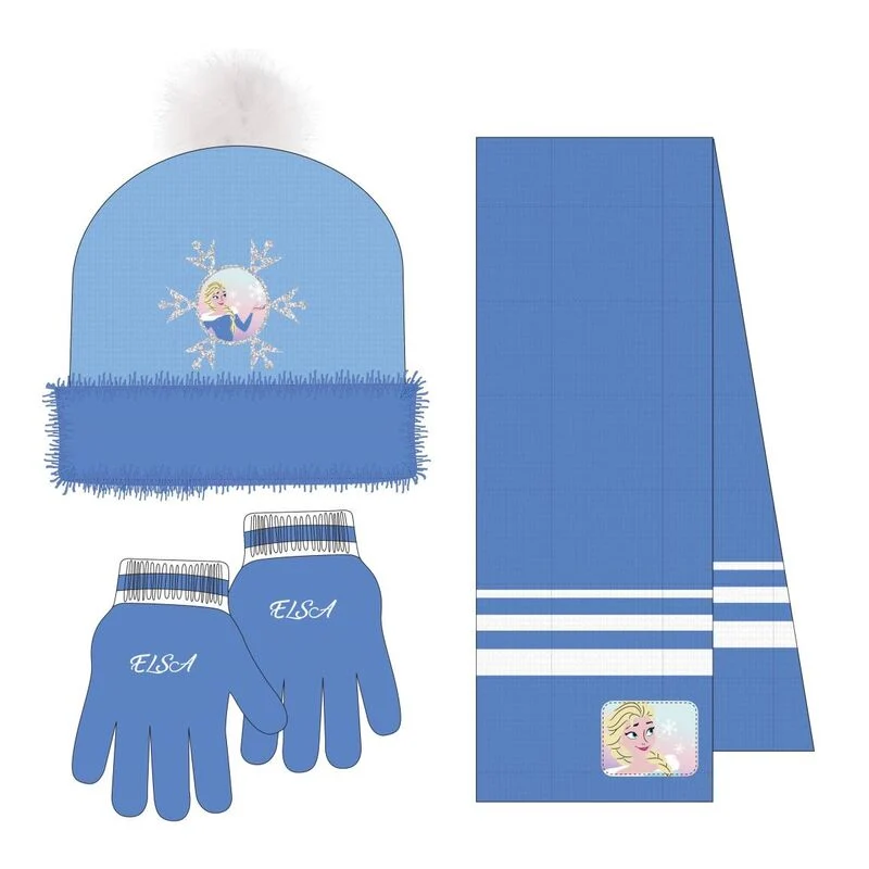 Conjunto Gorro Guantes y Braga Cuello Frozen - Disney
