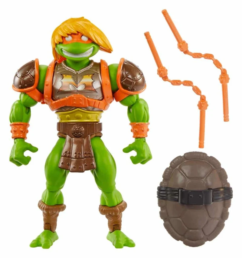 Figura Articulada Michelangelo - Masters Of The Universe Origins Turtles Of Grayskull