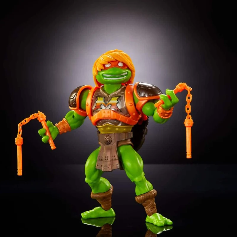 Figura Articulada Michelangelo - Masters Of The Universe Origins Turtles Of Grayskull