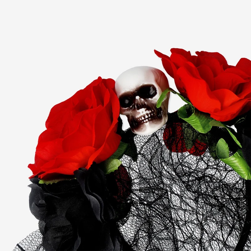 Skull with veil hairband - For adults