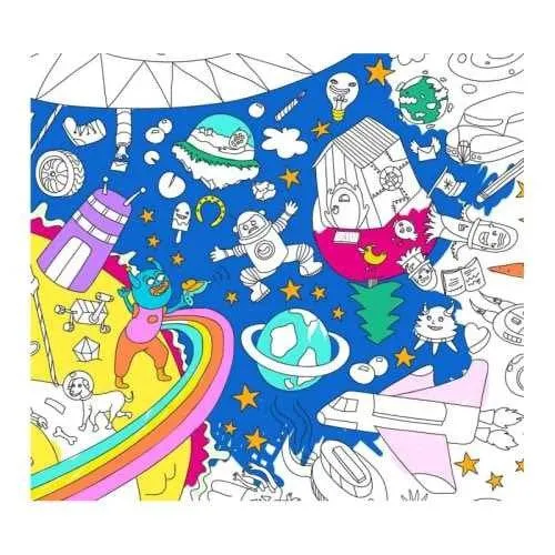 Poster XL Cosmos para colorear 100x70 · OMY