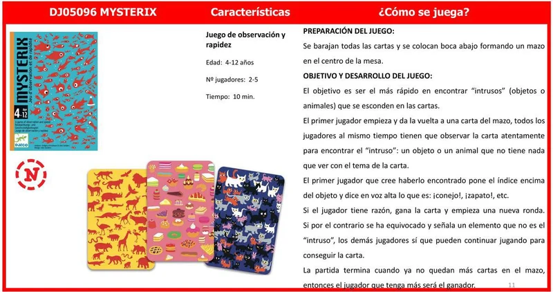 Cartas Mysterax · DJECO
