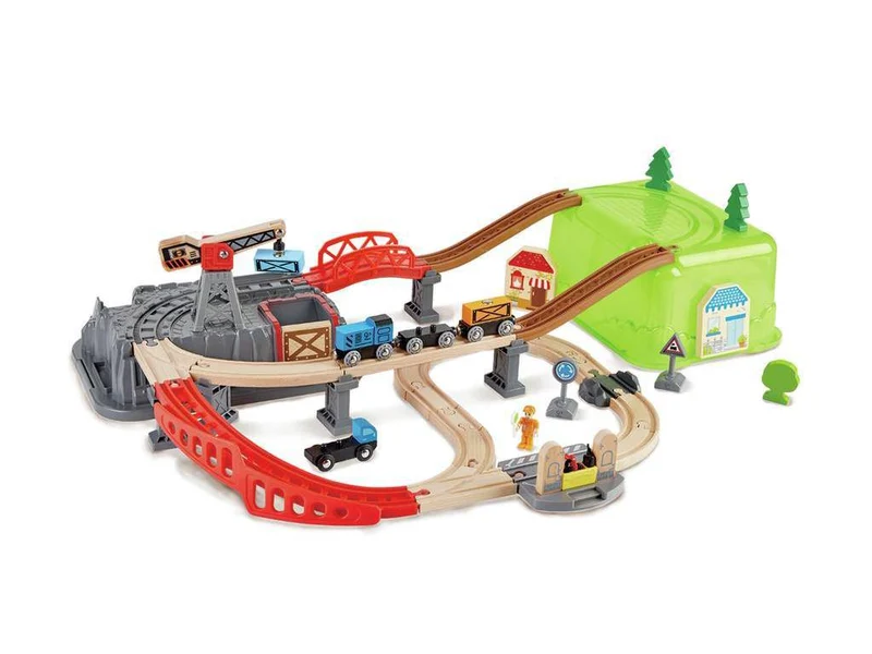 Bloques construcción Ferrocarril · Hape