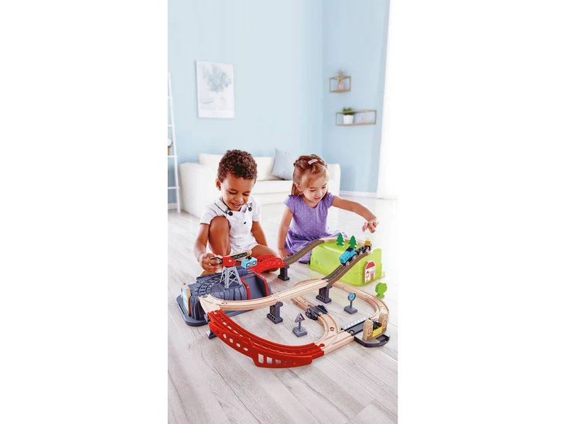 Bloques construcción Ferrocarril · Hape