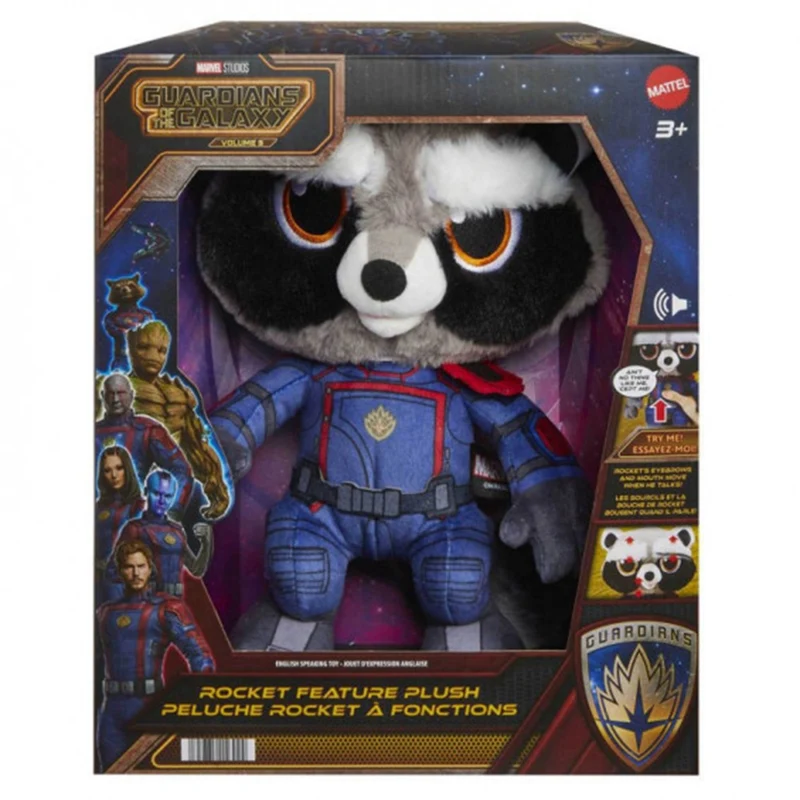 Peluche Rocket con Sonido - Guardianes la Galaxia 32cm