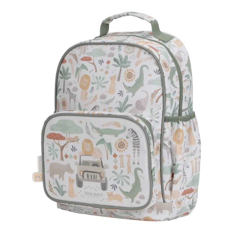 Mochila Grande Safari Friends · Little Dutch