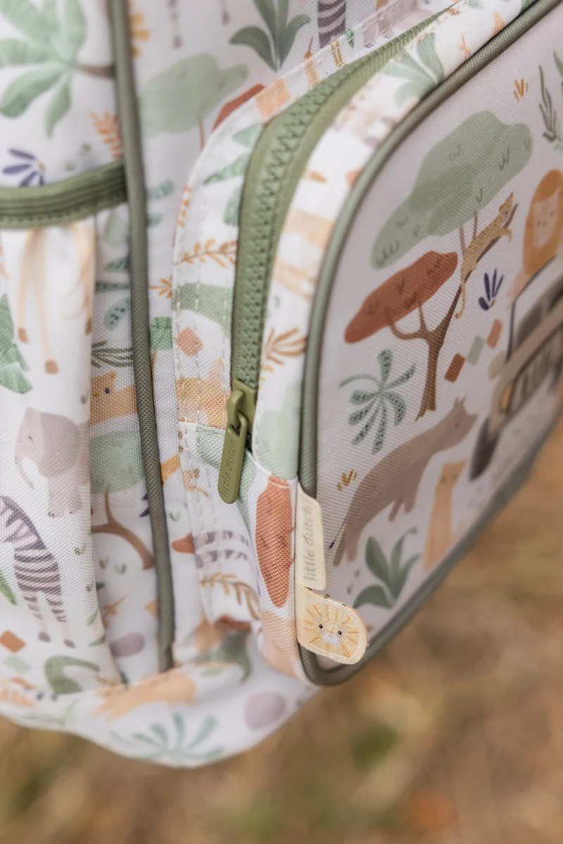 Mochila Grande Safari Friends · Little Dutch
