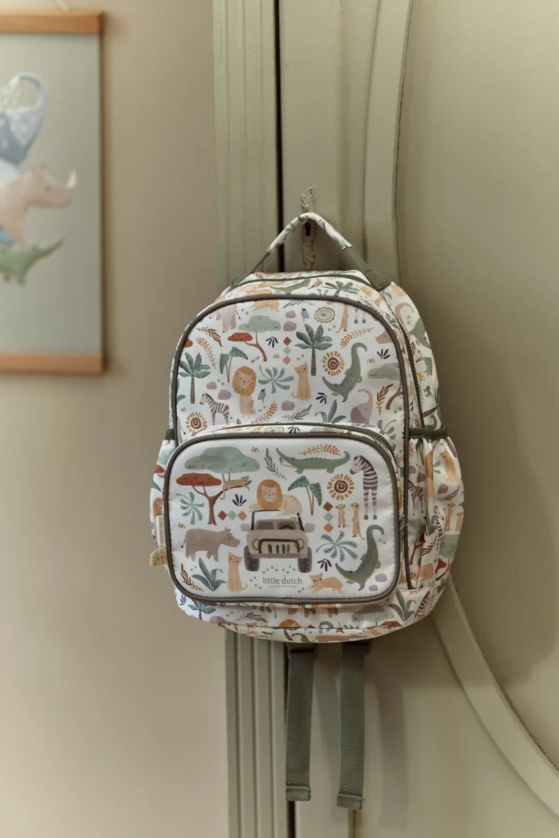 Mochila Grande Safari Friends · Little Dutch