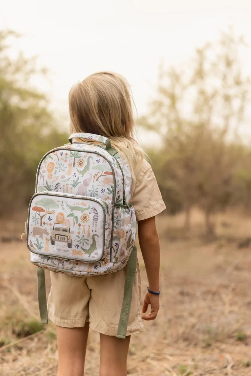 Mochila Grande Safari Friends · Little Dutch