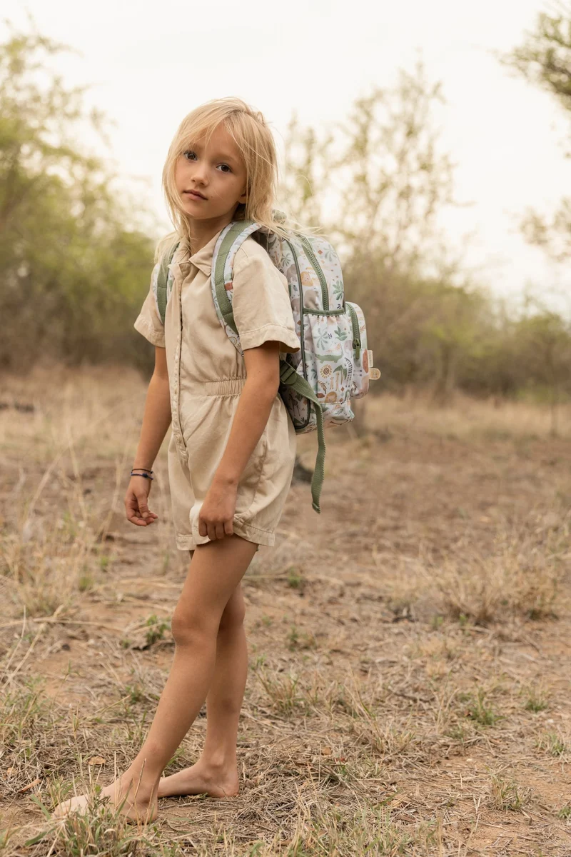 Mochila Grande Safari Friends · Little Dutch