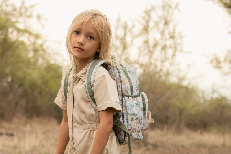 Mochila Grande Safari Friends · Little Dutch