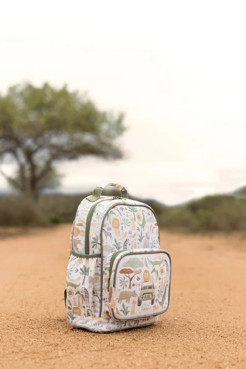 Mochila Grande Safari Friends · Little Dutch