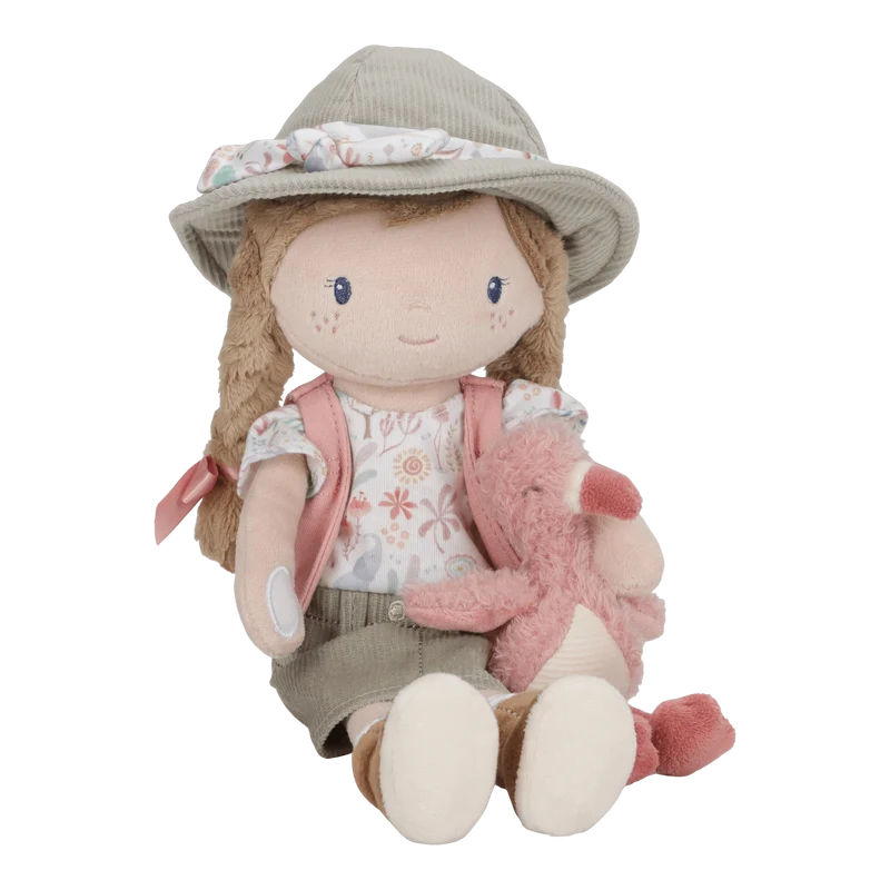 Rosa Exploradora Muñeca Blandita Safari · Little Dutch